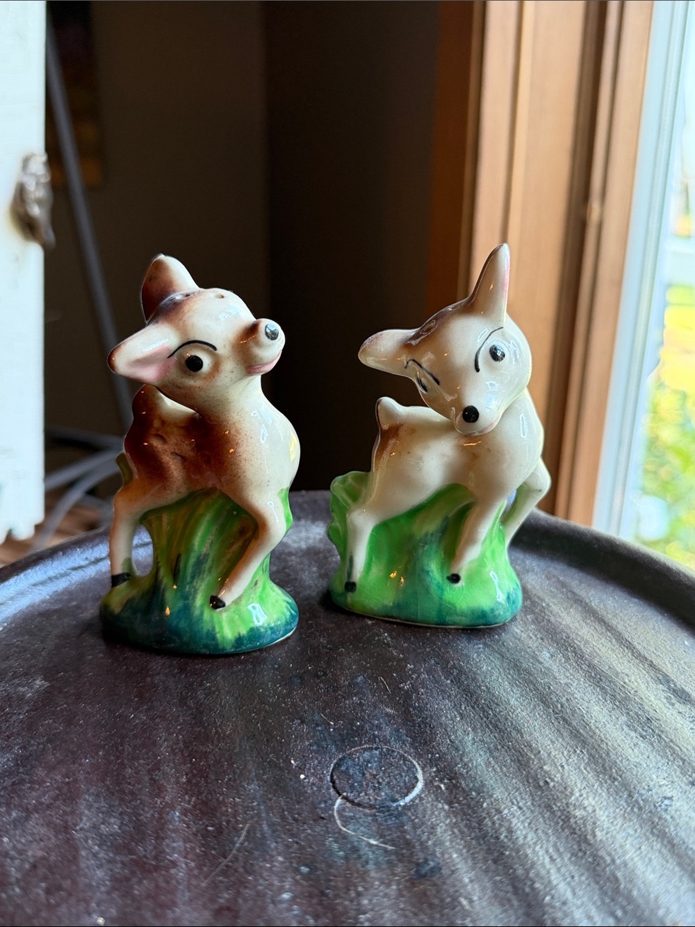 Vintage Kitchy Deer Salt and Pepper Shaker Set